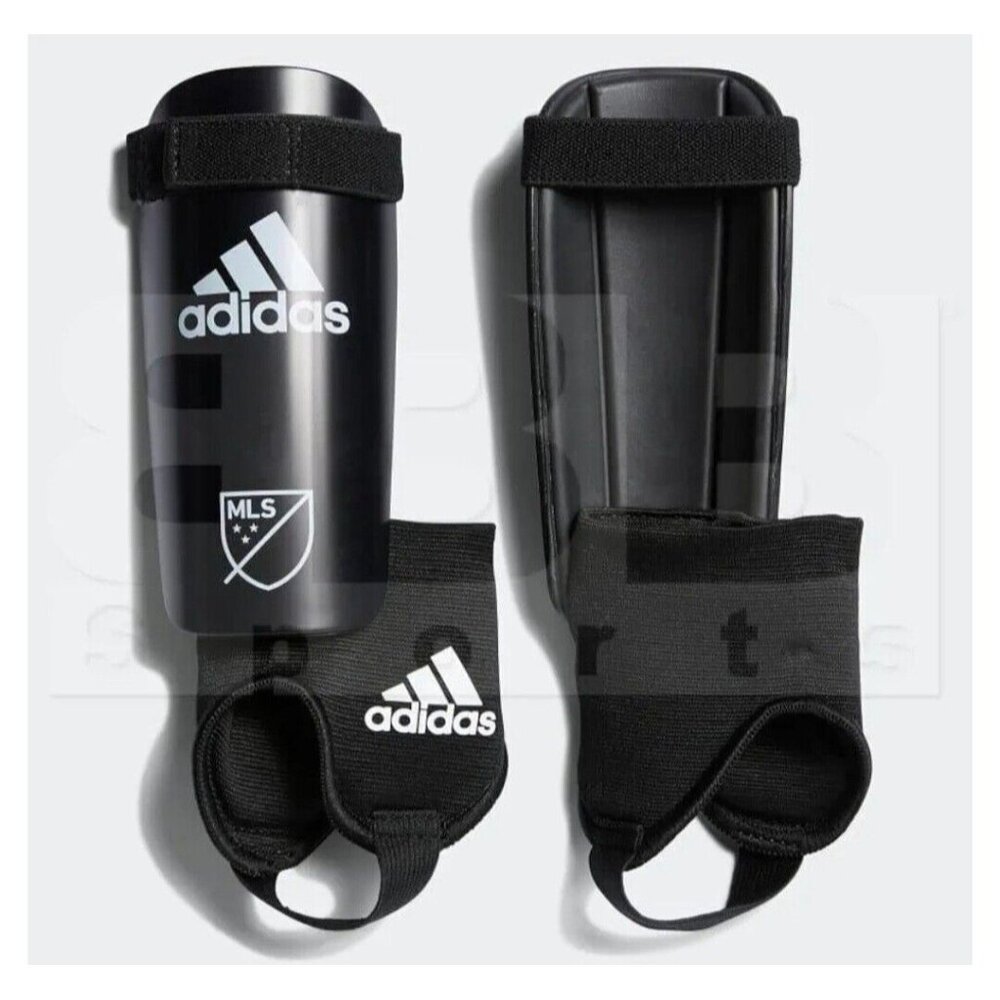 Adidas X MLS Youth Soccer Shinguards, Large (Black), Ages 10 - 13